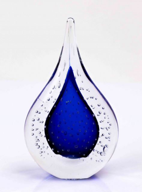 Loranto + Druppel plat klein, blauw
